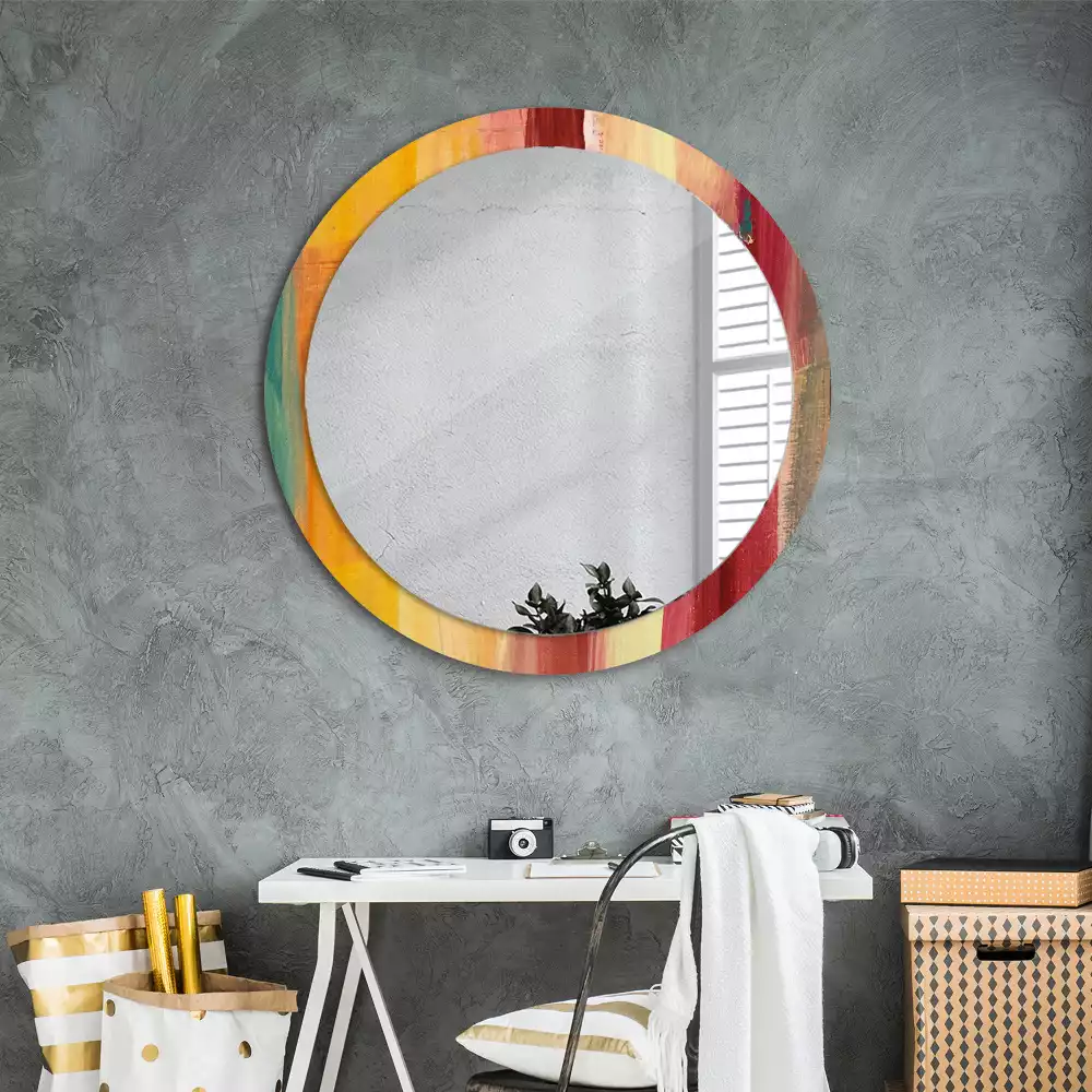 Miroir rond imprimé Image abstraite