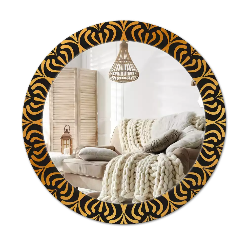 Miroir rond avec décoration Mandala