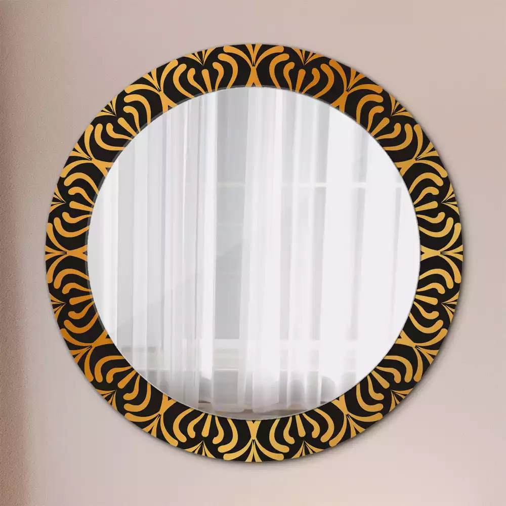 Miroir rond avec décoration Mandala