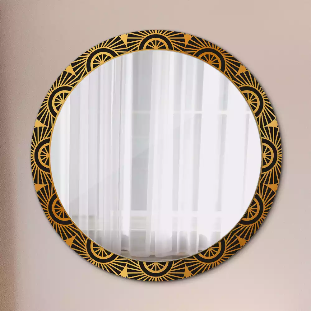Miroir rond avec décoration Mandala