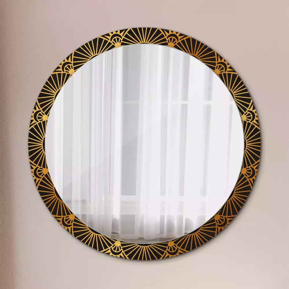 Miroir rond avec décoration Mandala