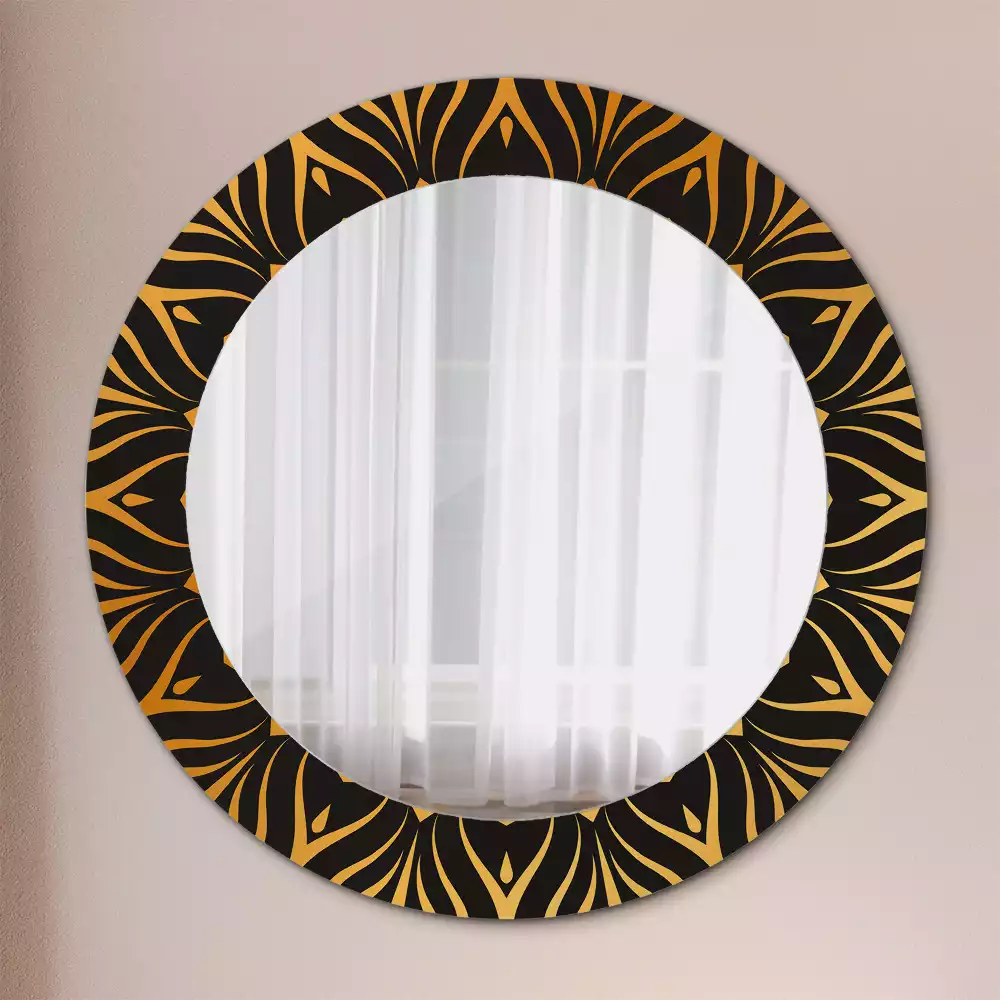 Miroir rond avec décoration Mandala