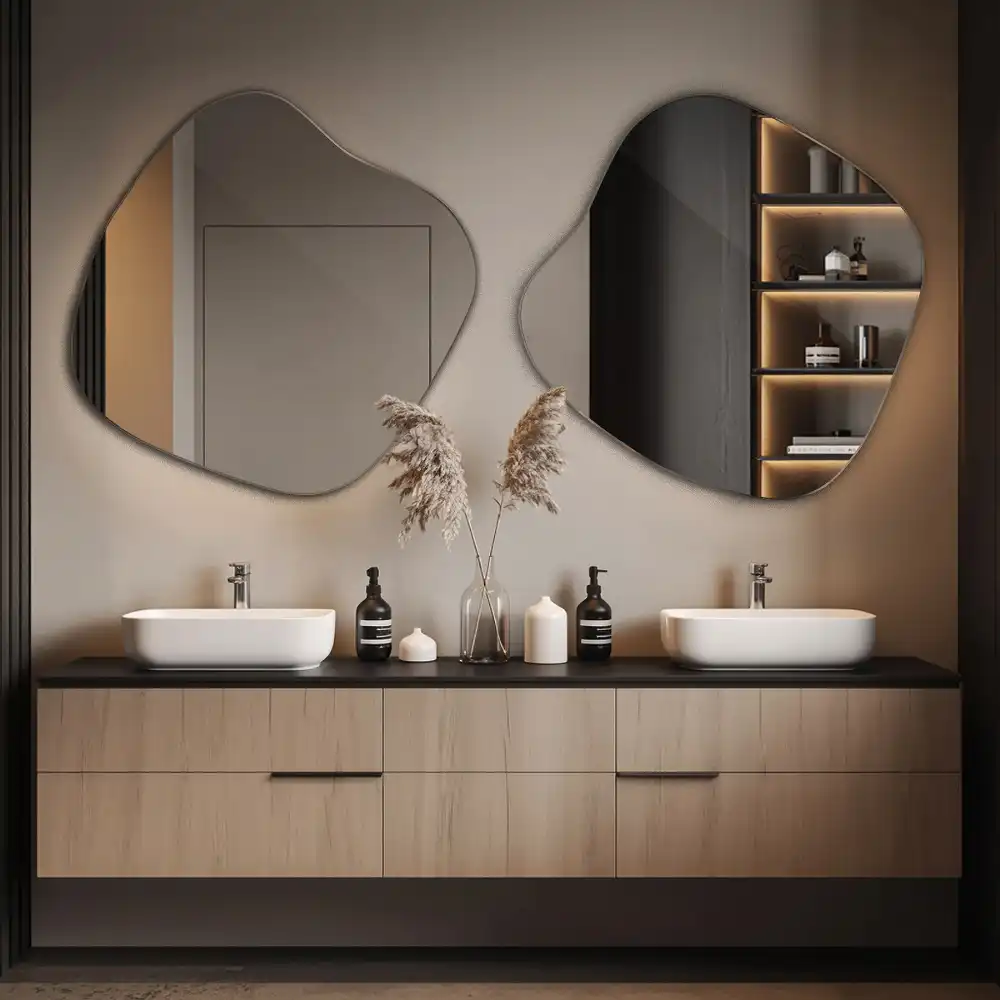 Miroir en forme de tache accessoire spectaculaire