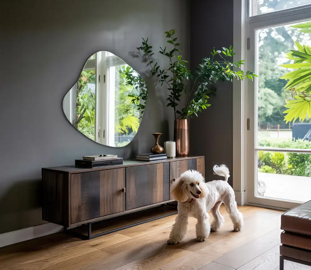 Miroir en forme de tache accessoire spectaculaire