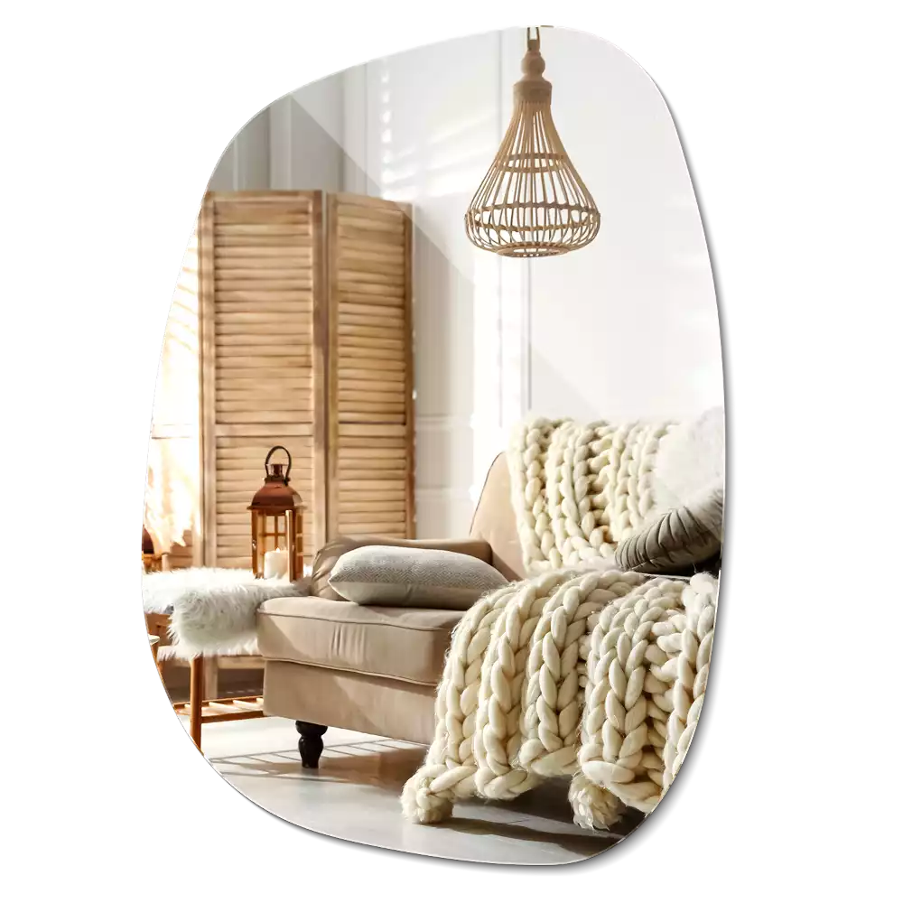 Miroir organique forme raffinée