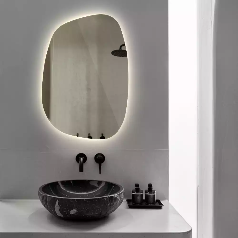 Miroir organique led sans cadre