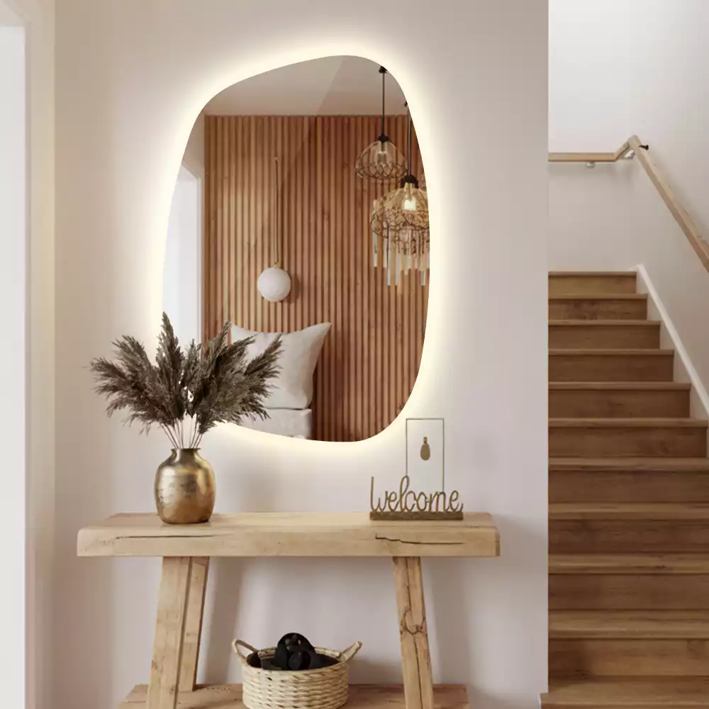 Miroir organique led sans cadre