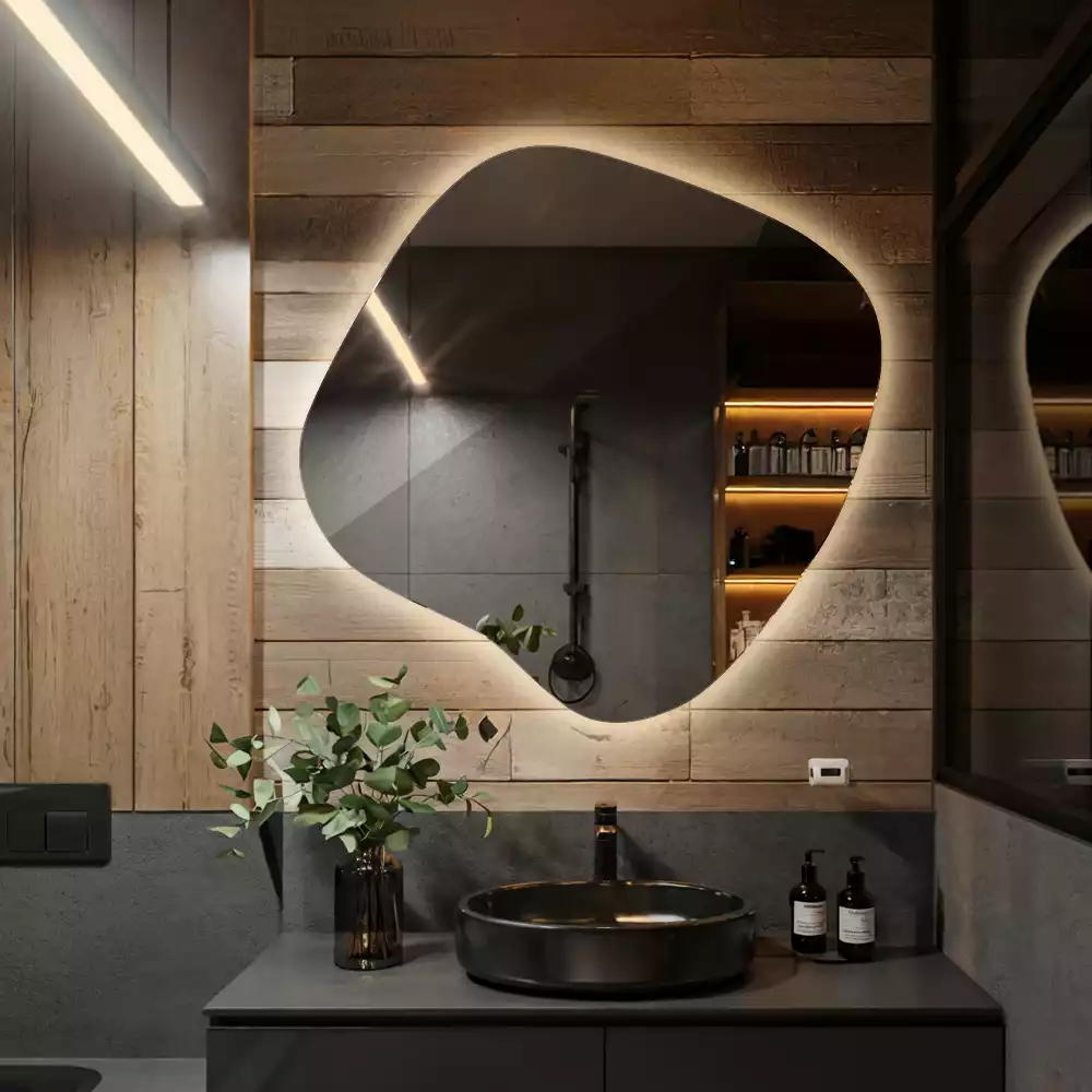 Miroir tache avec éclairage LED unique