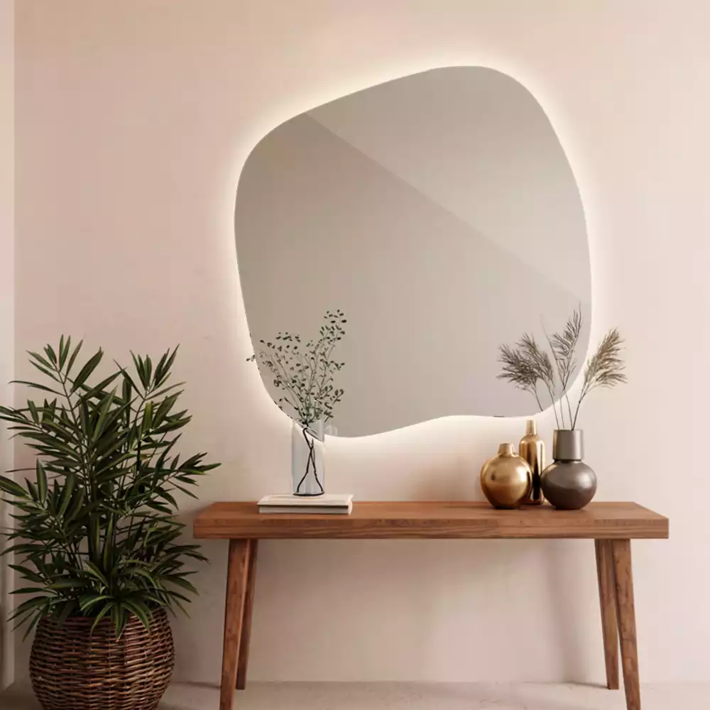 Miroir tache avec éclairage LED unique