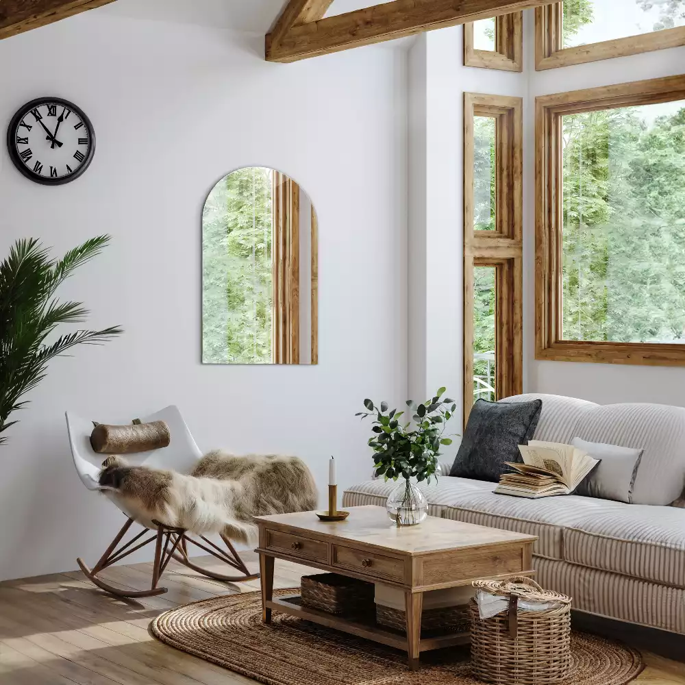 Miroir en arc suspendu décoratif