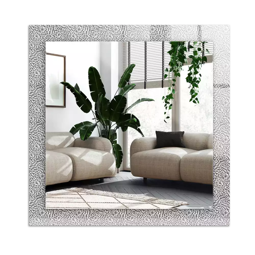 Miroir avec imprimé rectangulaire Motif 3D