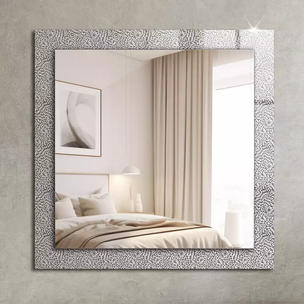 Miroir avec imprimé rectangulaire Motif 3D