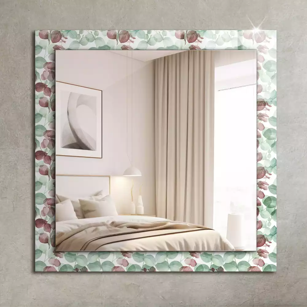 Miroir décoratif rectangulaire Feuilles aquarelle