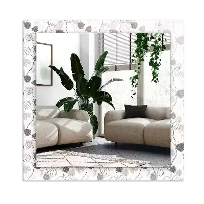 Miroir décoratif rectangulaire Feuilles motif