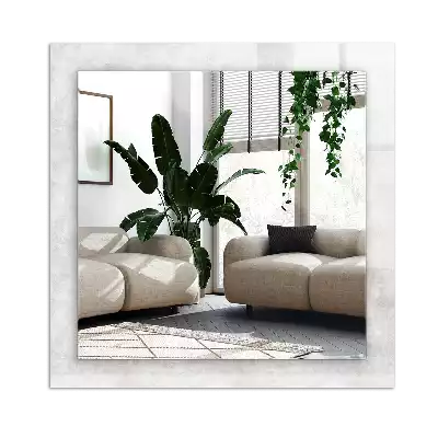 Miroir avec imprimé décoratif rectangulaire Motif texture grise