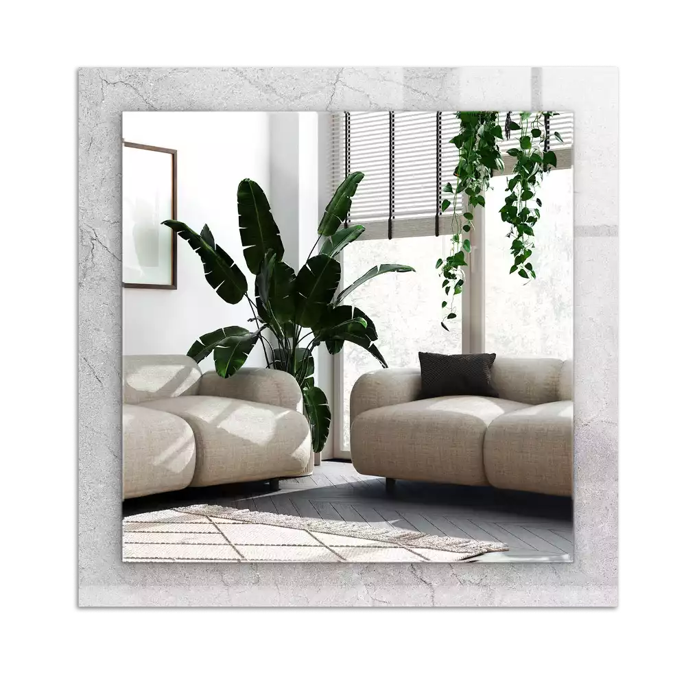 Miroir décoratif rectangulaire Surface béton fissurée