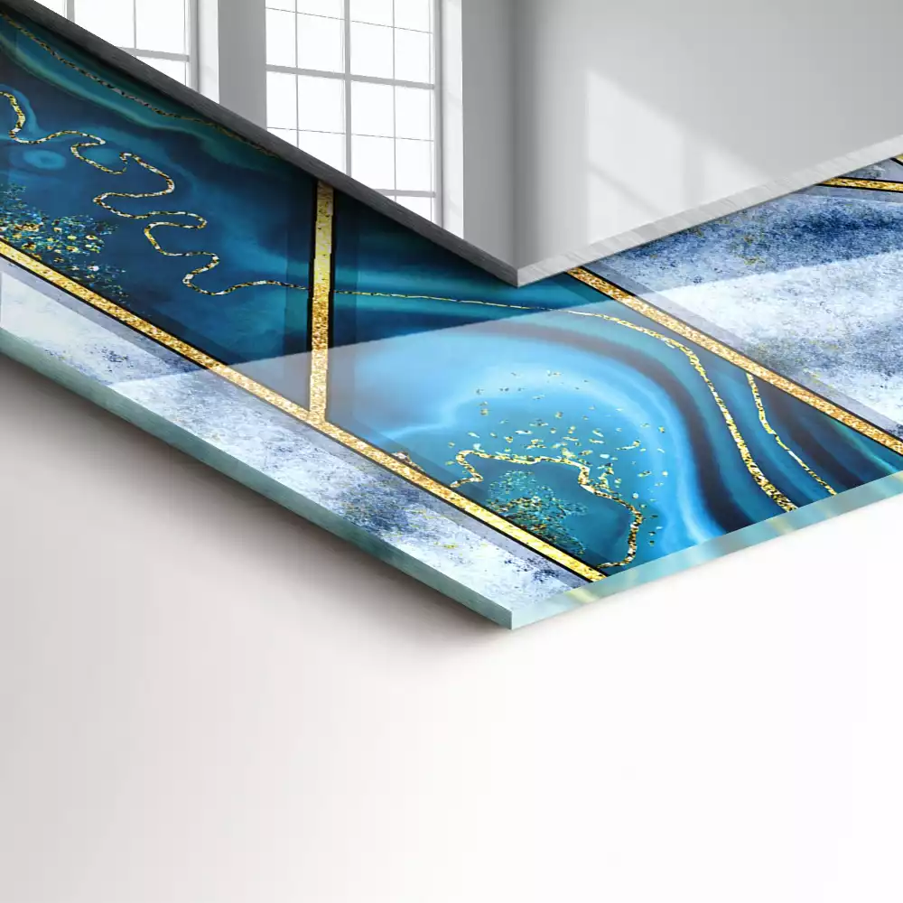 Miroir décoratif rectangulaire Mosaïque géométrique abstraite