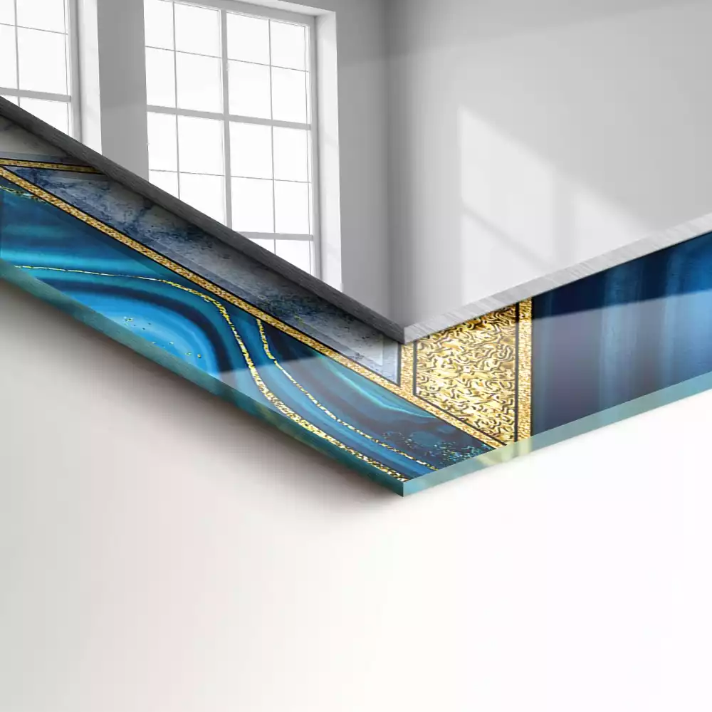 Miroir décoratif rectangulaire Mosaïque géométrique abstraite