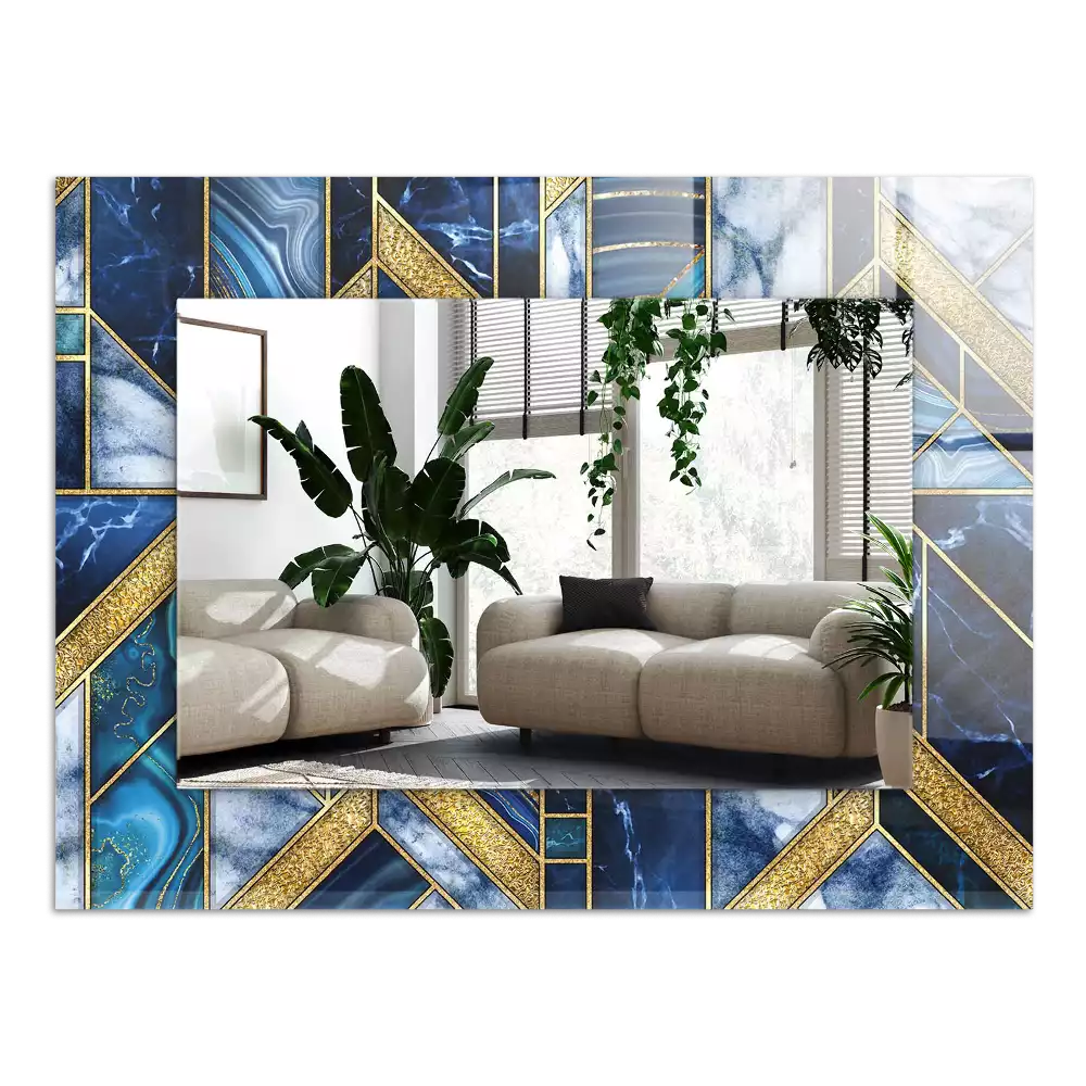 Miroir décoratif rectangulaire Mosaïque géométrique abstraite