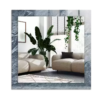 Miroir avec imprimé décoratif rectangulaire Roche texture pierre