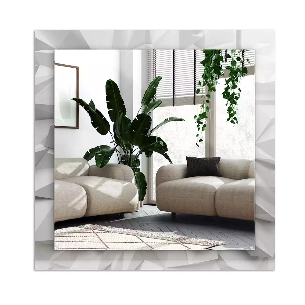 Miroir avec imprimé décoratif rectangulaire Formes géométriques abstraites