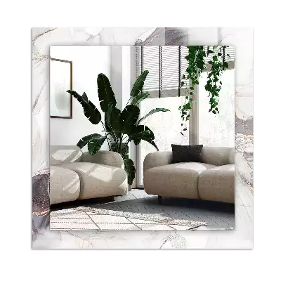 Miroir décoratif rectangulaire Art abstrait marbre