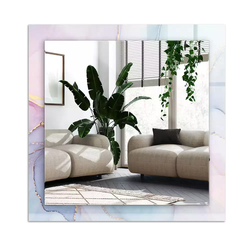 Miroir avec imprimé rectangulaire Aquarelle abstraite