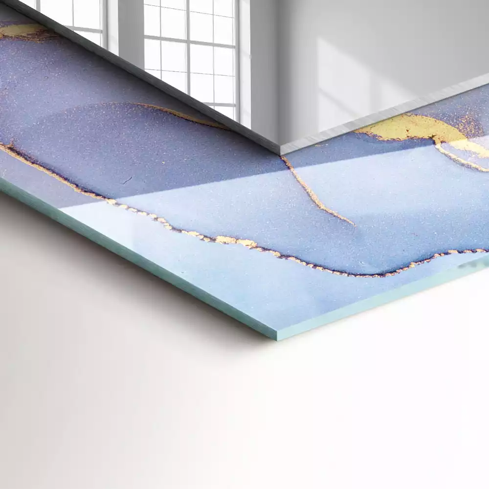 Miroir avec imprimé rectangulaire Aquarelle abstraite