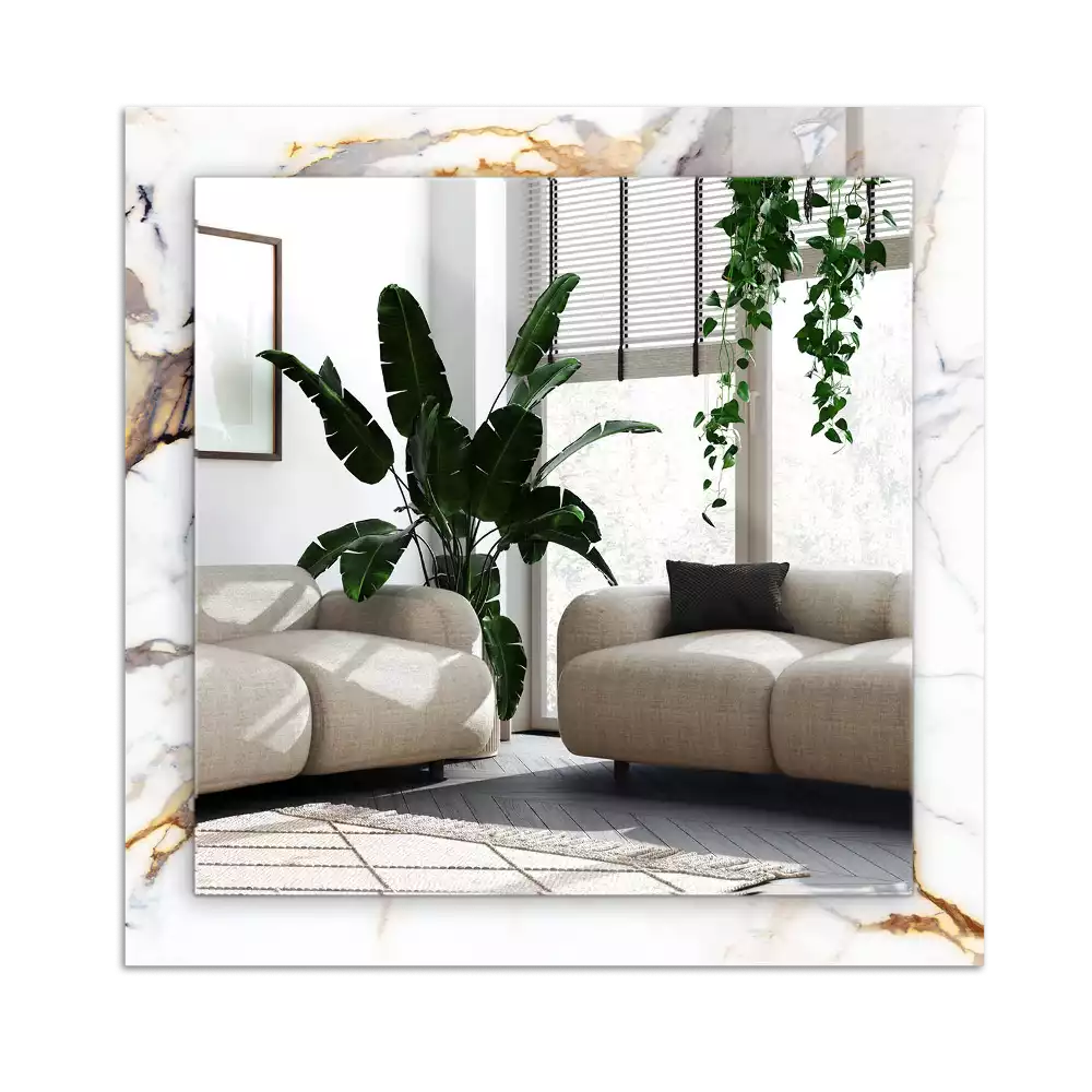 Miroir décoratif rectangulaire Marbre avec veines