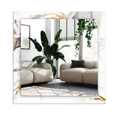 Miroir décoratif rectangulaire Marbre avec veines