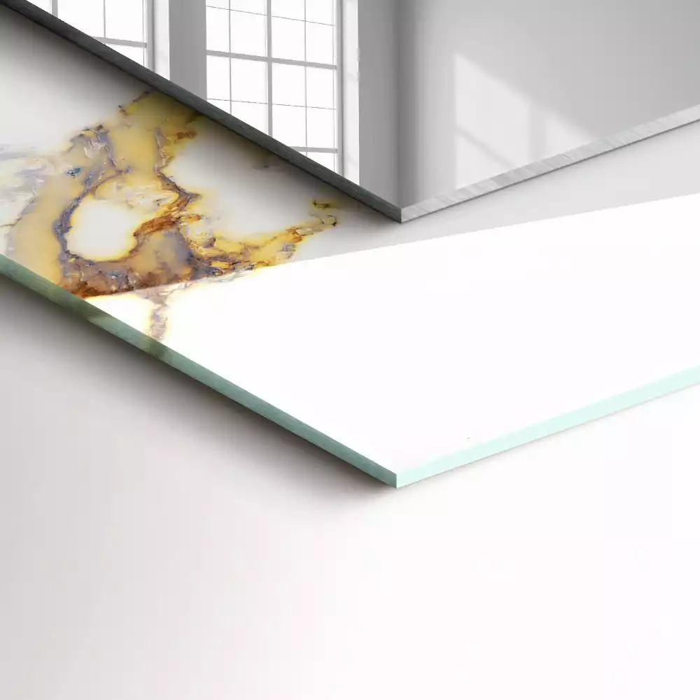 Miroir décoratif rectangulaire Marbre avec veines