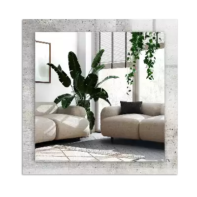 Miroir avec imprimé décoratif rectangulaire Mur béton fissuré