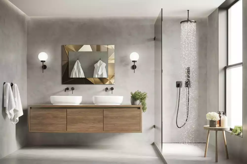 Miroir décoratif rectangulaire Formes géométriques