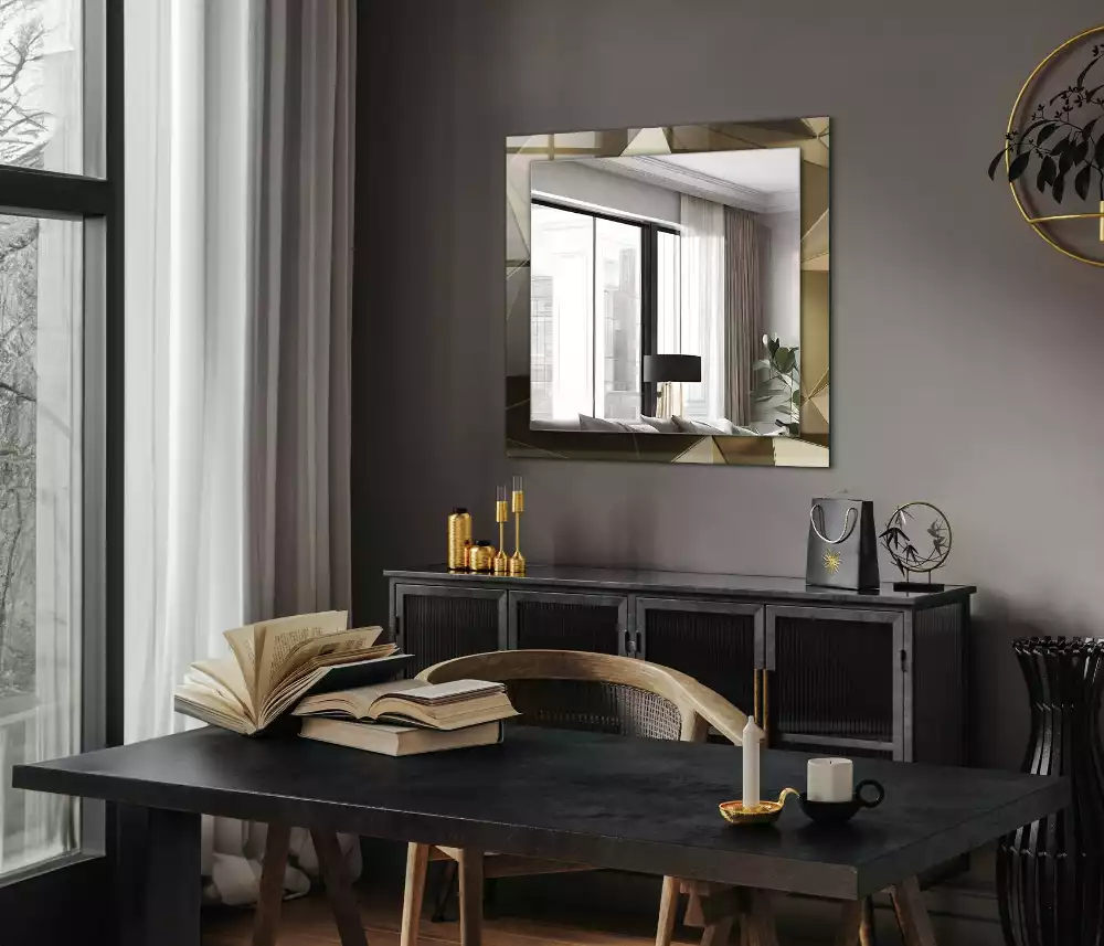 Miroir décoratif rectangulaire Formes géométriques