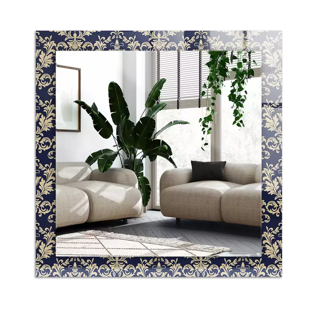 Miroir décoratif rectangulaire Motif victorien tapisserie