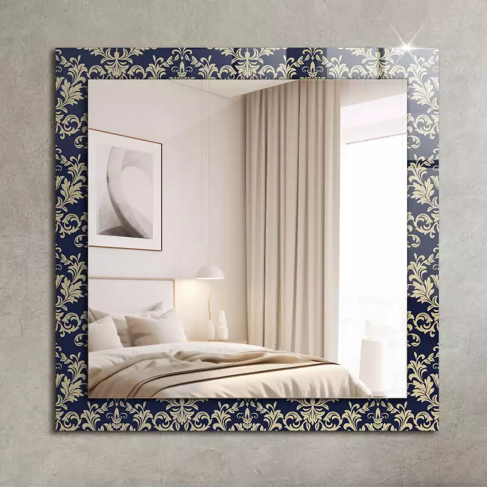 Miroir décoratif rectangulaire Motif victorien tapisserie