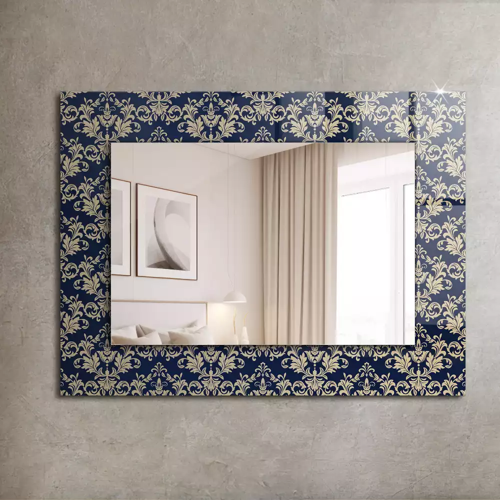 Miroir décoratif rectangulaire Motif victorien tapisserie