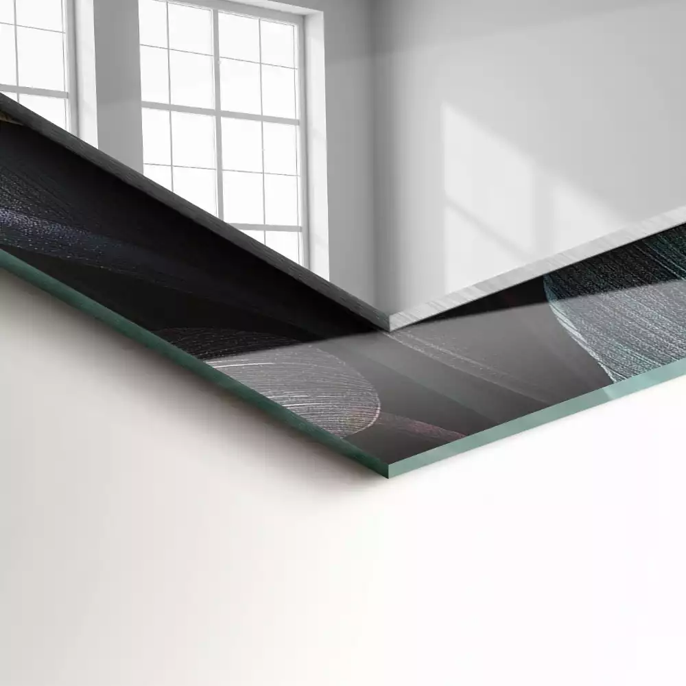 Miroir décoratif rectangulaire Feuilles colorées plante