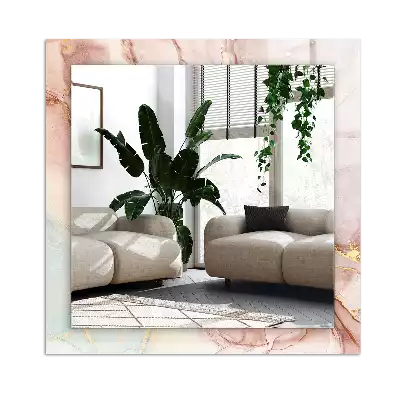 Miroir avec imprimé rectangulaire Art aquarelle abstraite