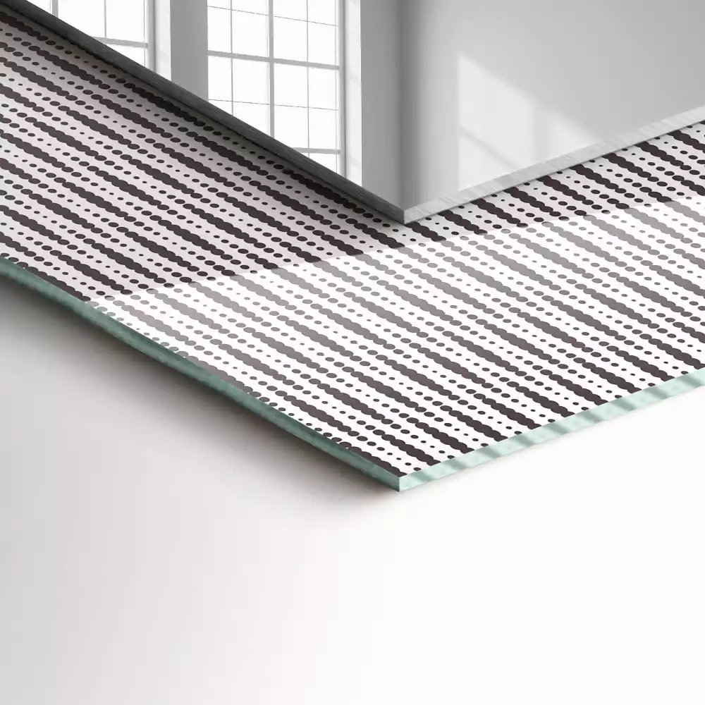 Miroir décoratif rectangulaire Motif tissu textile