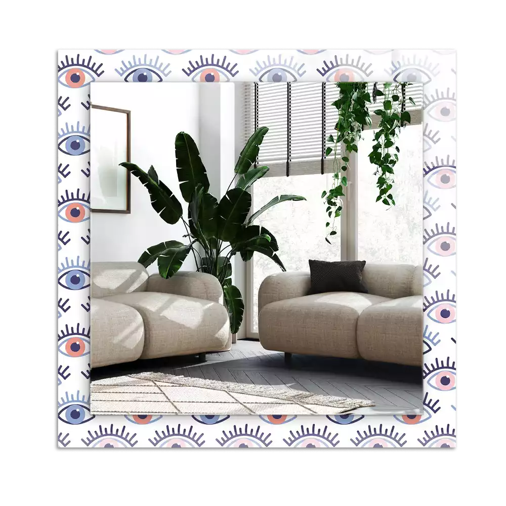 Miroir décoratif rectangulaire Motif yeux