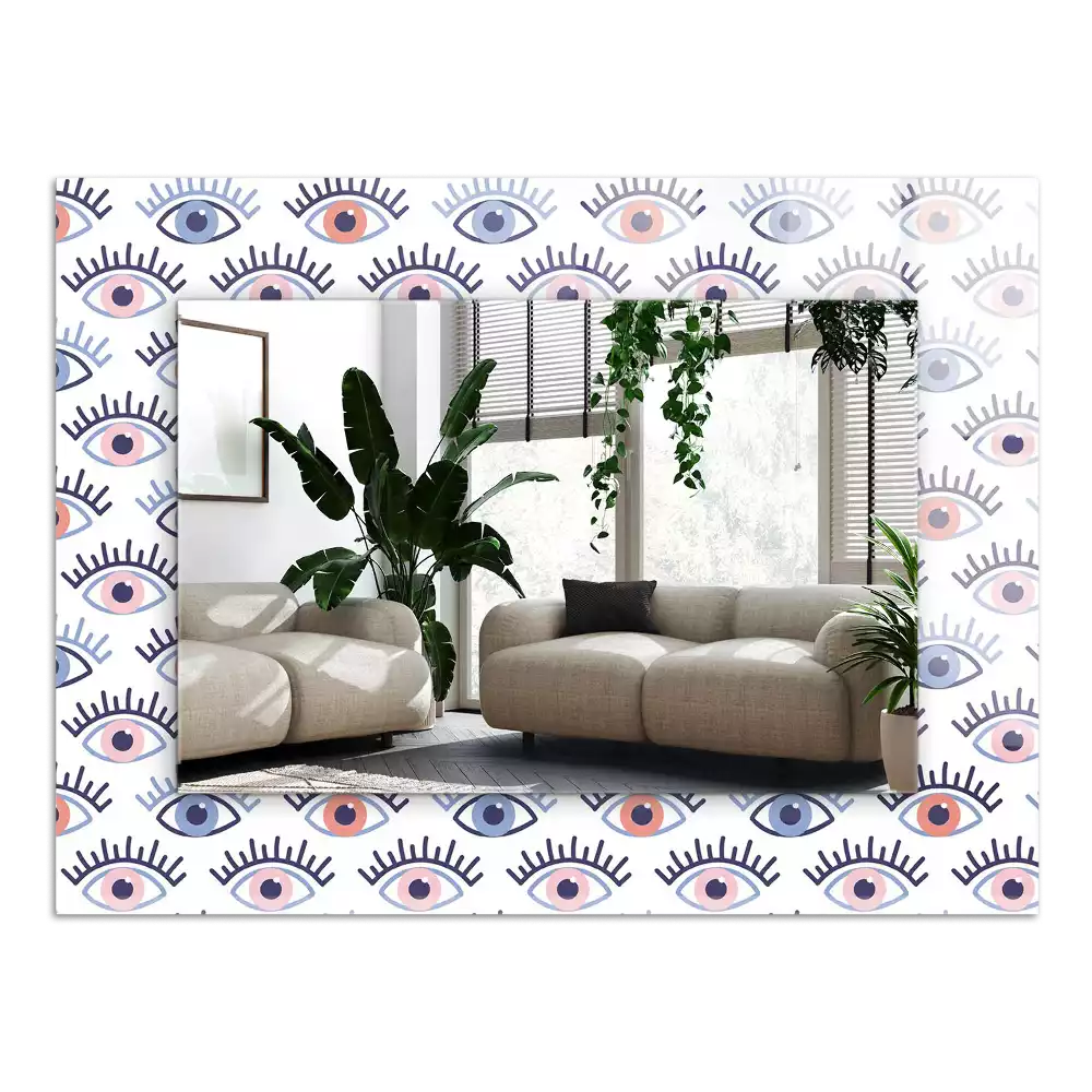 Miroir décoratif rectangulaire Motif yeux