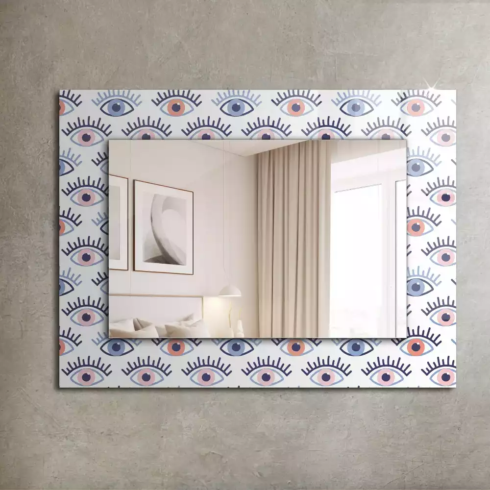 Miroir décoratif rectangulaire Motif yeux