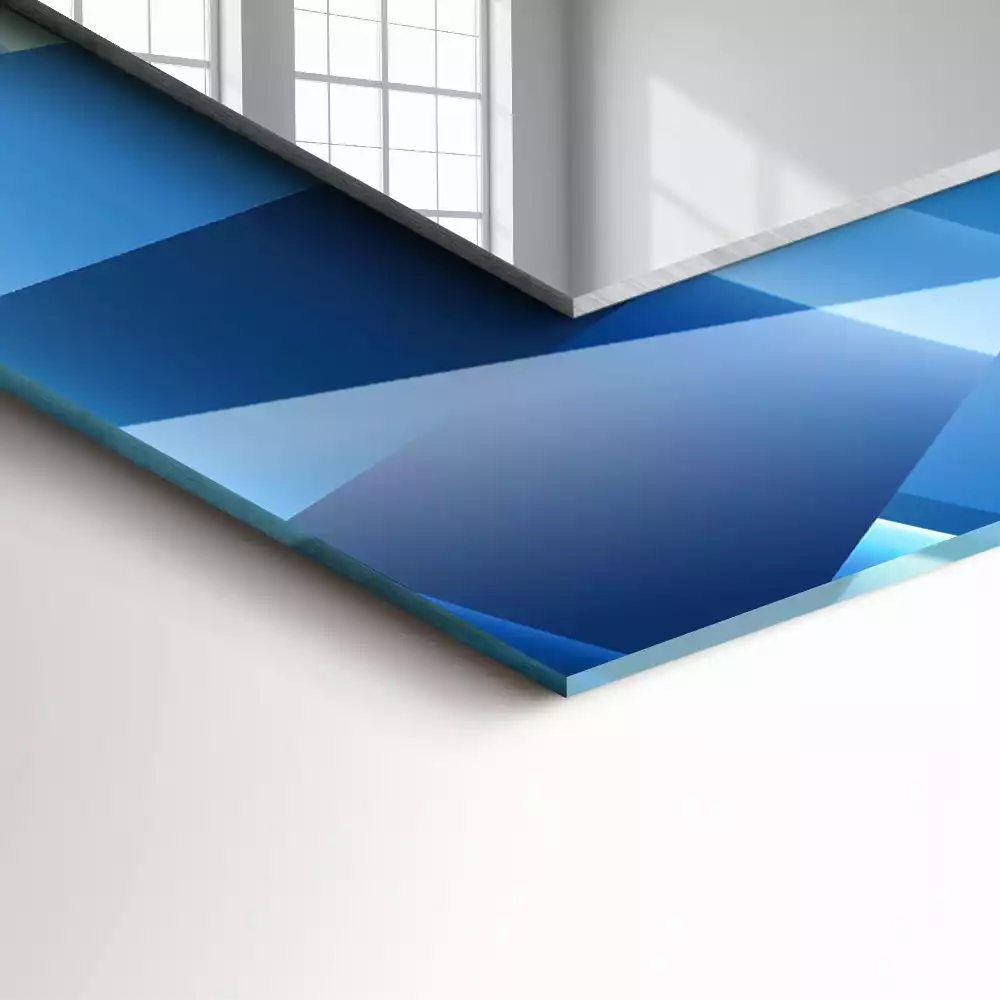 Miroir avec imprimé décoratif rectangulaire Tunnel abstrait