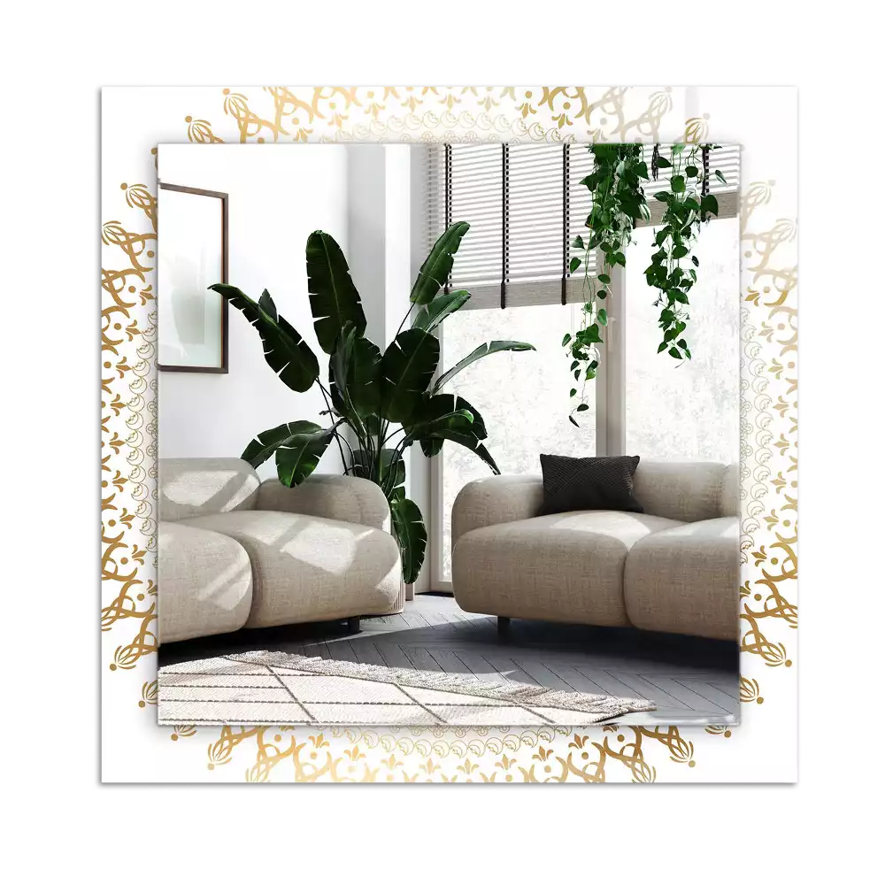 Miroir décoratif rectangulaire Motif mandala
