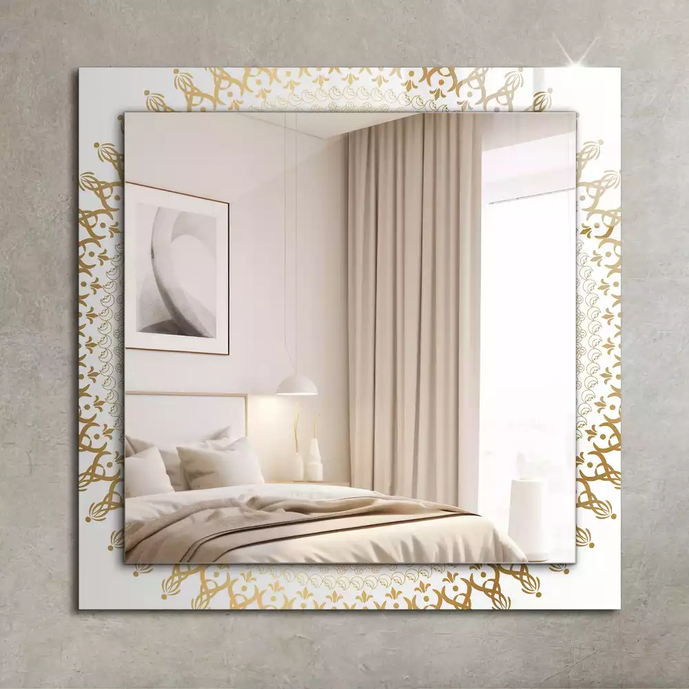 Miroir décoratif rectangulaire Motif mandala