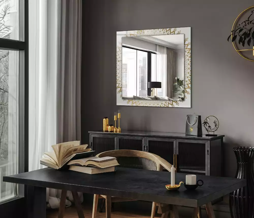 Miroir décoratif rectangulaire Motif mandala