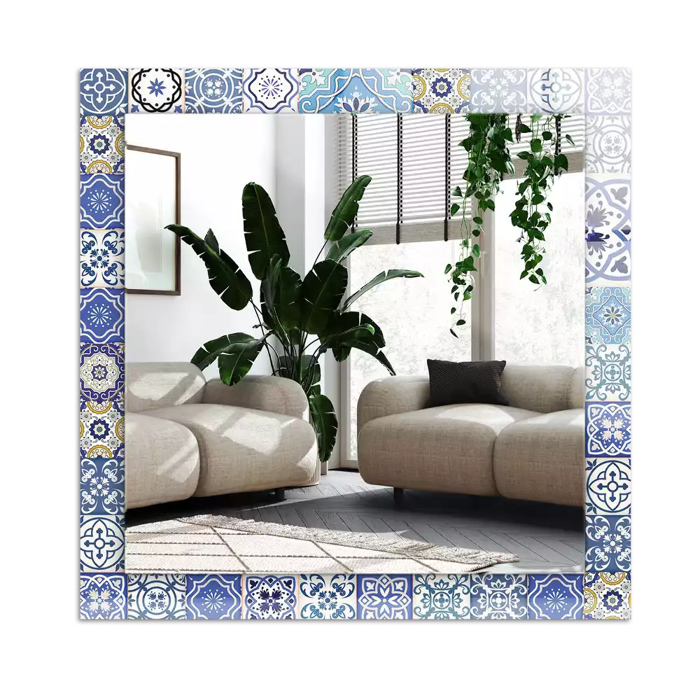 Miroir décoratif rectangulaire Carrelage mosaïque coloré