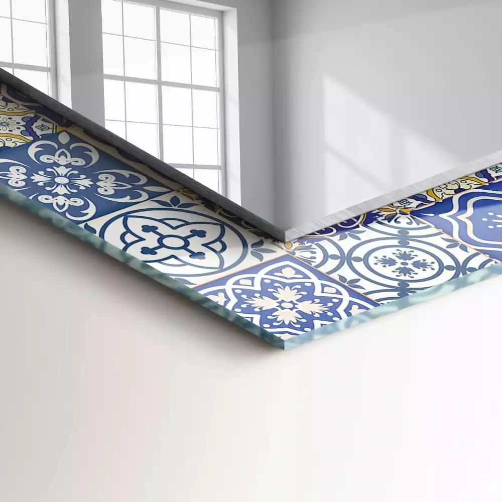 Miroir décoratif rectangulaire Carrelage mosaïque coloré