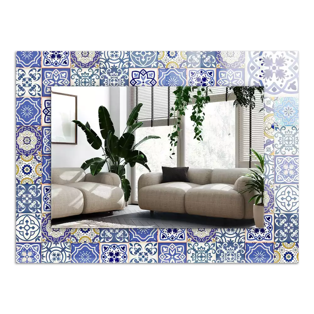 Miroir décoratif rectangulaire Carrelage mosaïque coloré